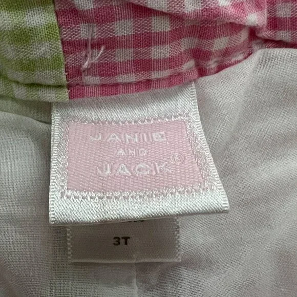 Janie and Jack Quilted Patchwork Bermuda Shorts Size 3T - Picture 5 of 6